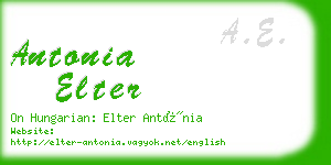 antonia elter business card